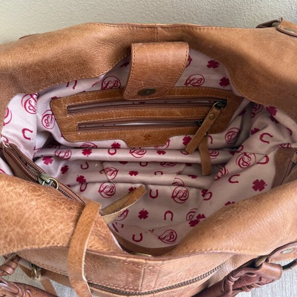Lucky Brand Hobo Bag with Tassels and Snap Closure - Picture 5 of 7